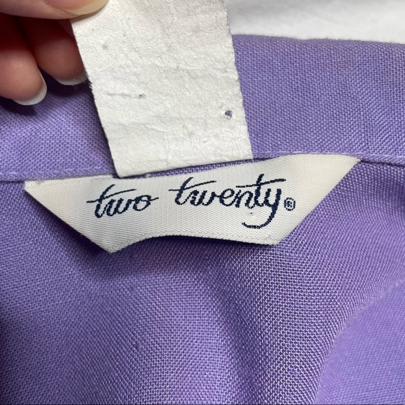 VINTAGE Two Twenty Collection USA Made Purple Jacket Size Medium - Picture 5 of 8